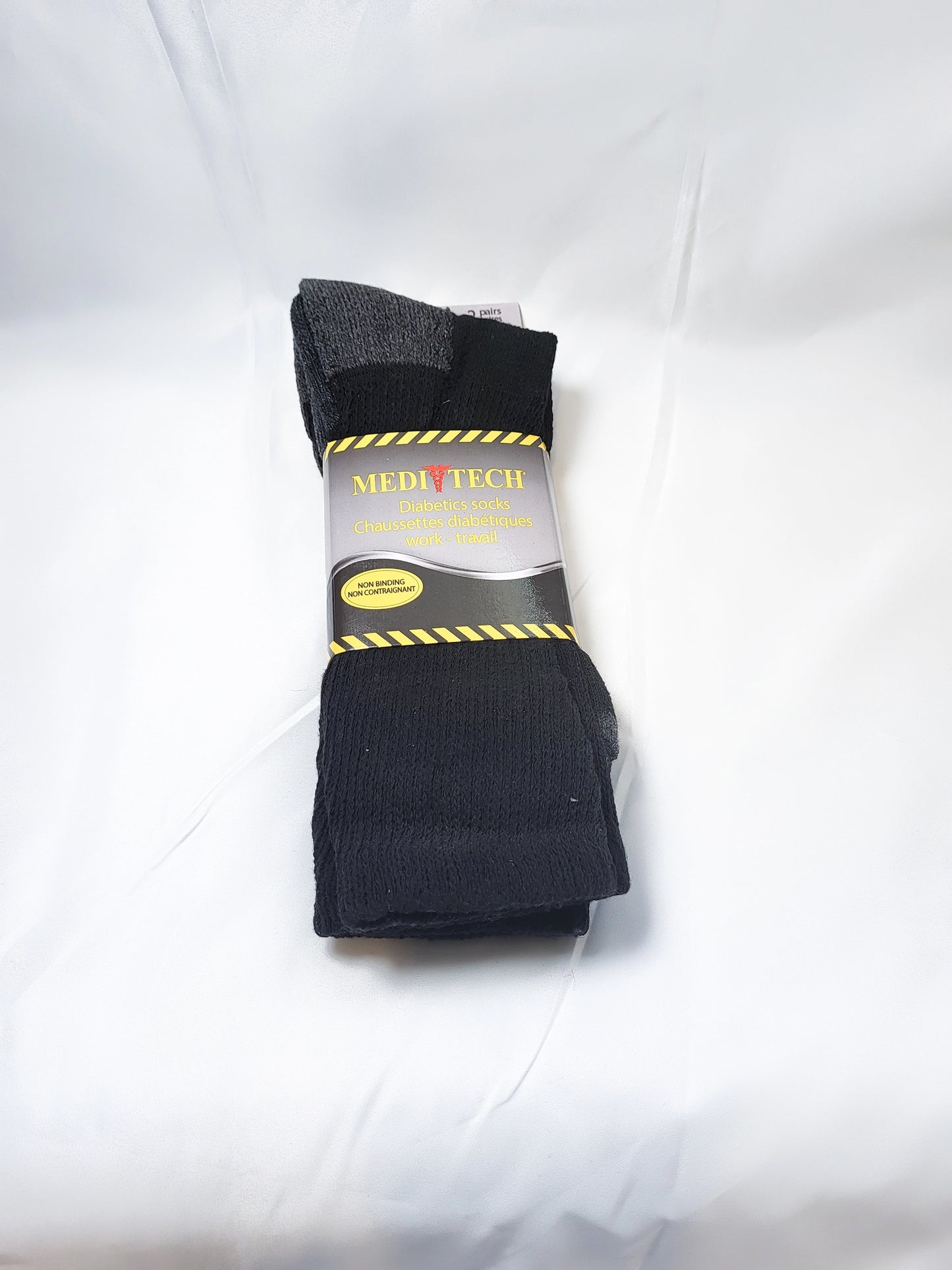 80% Cotton Diabetic Work Socks, 2 pairs per pack