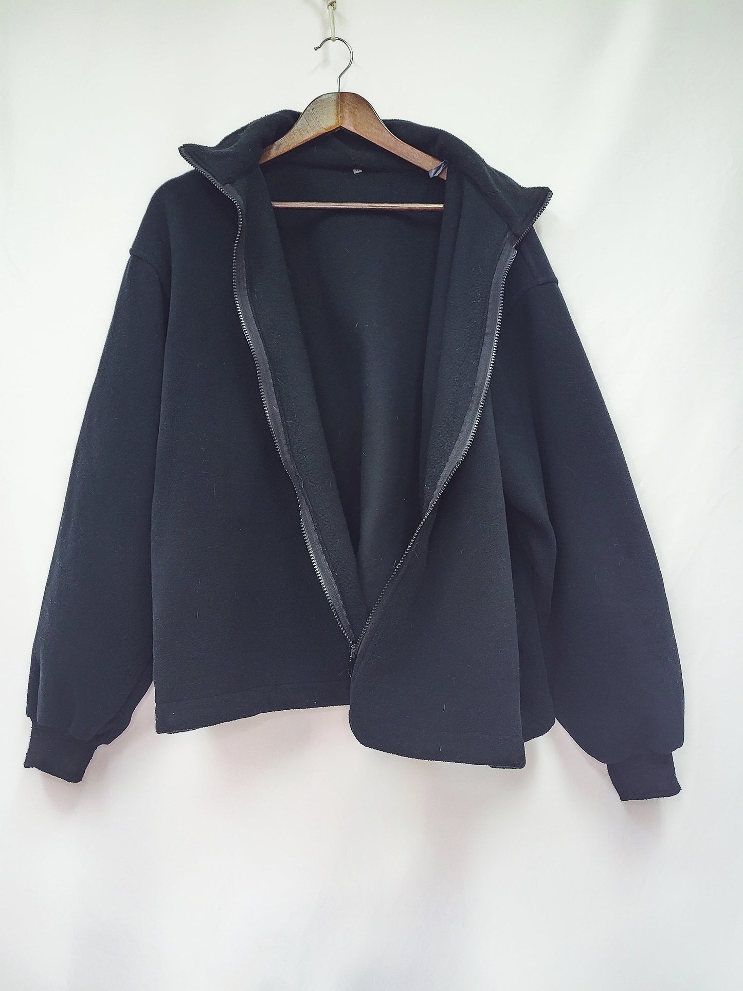 Fleece jacket, black