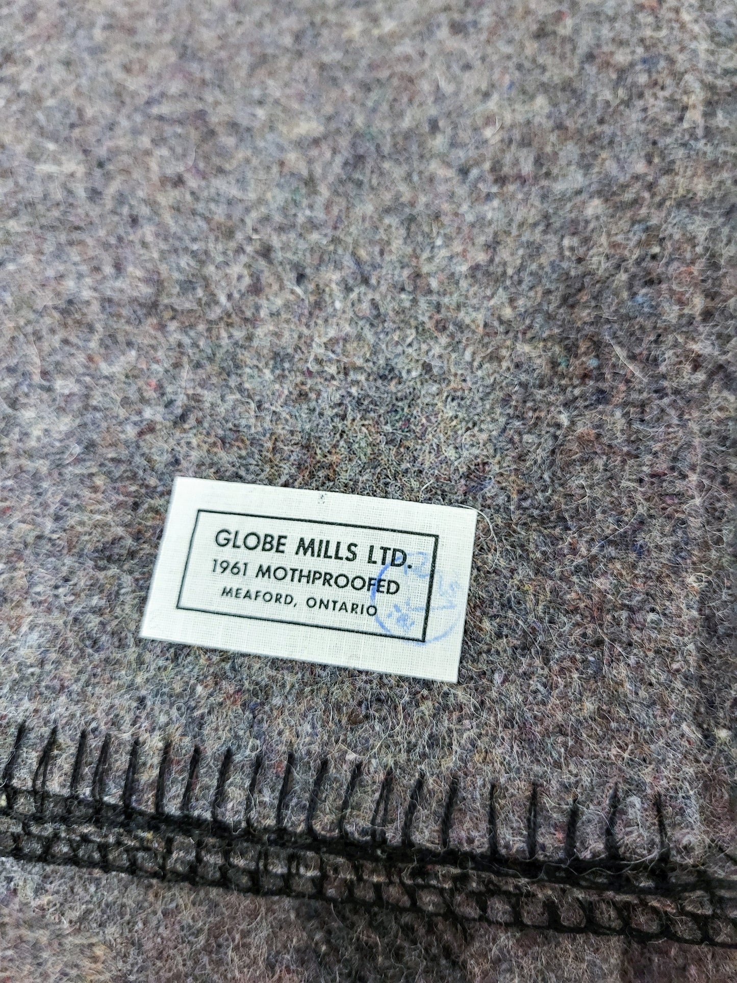 100% Wool Blanket, NOS, Emergency Health Services Canada stockpile