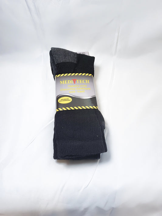 80% Cotton Diabetic Work Socks, 2 pairs per pack