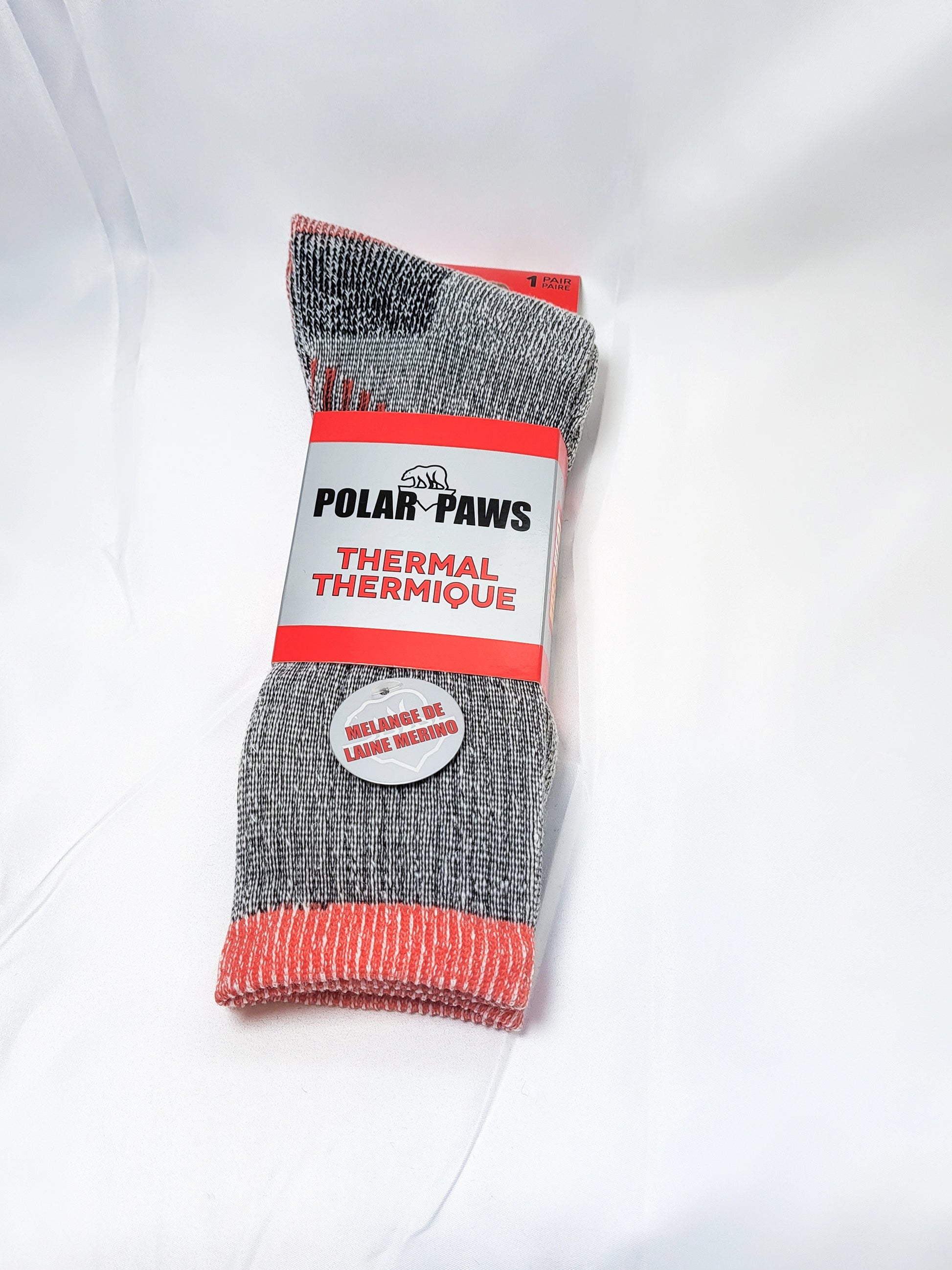 20% Merino Wool thermal sock, assorted colors