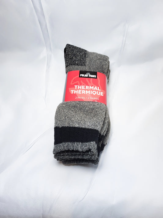 45% Merino Wool thermal sock, 2 pairs per pack assorted colors