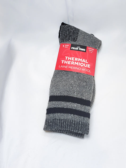 45% Merino Wool thermal sock, assorted colors