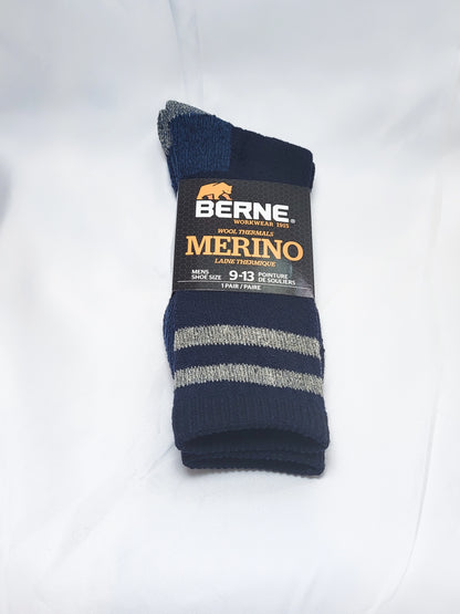 45% Merino Wool thermal sock, assorted colors