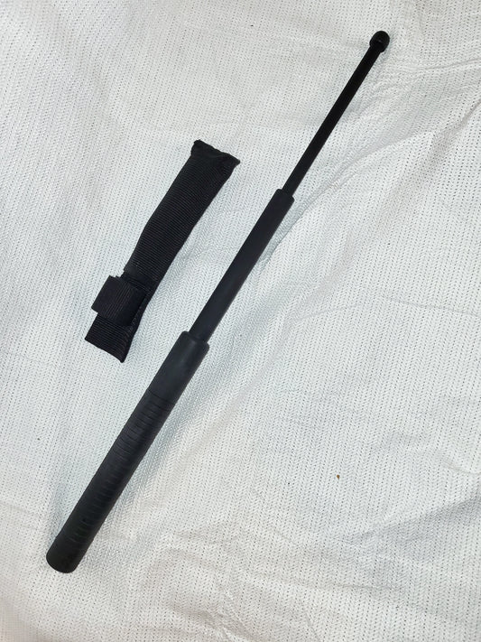 Extendable baton, black, polymer with sheath