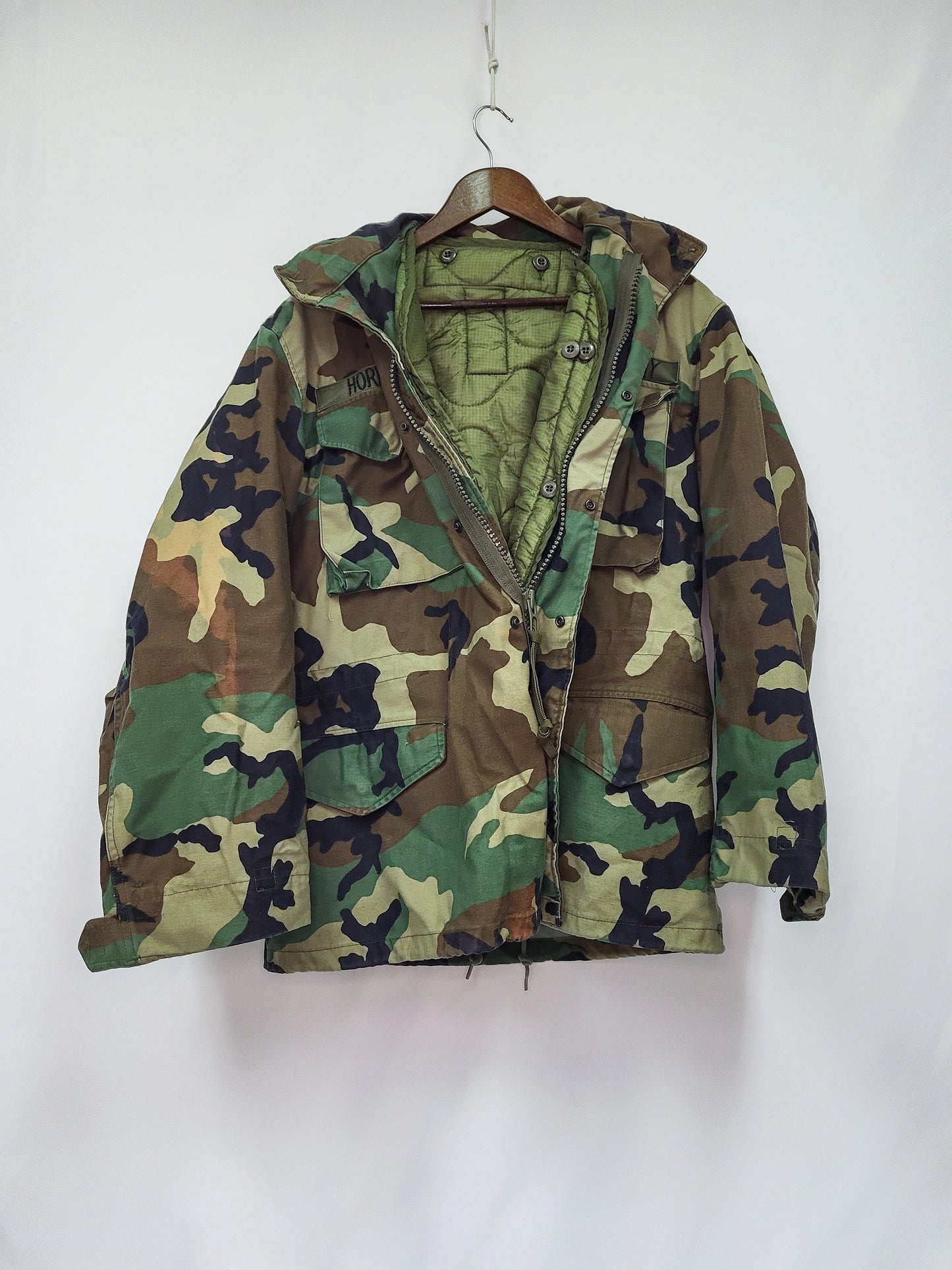 M81 Woodland M-65 combat jacket with liner